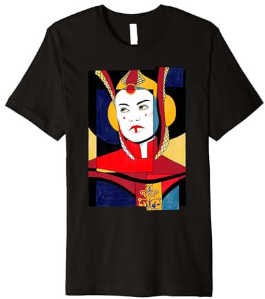 Star Wars Padme Artsy Sketch Poster Premium T-Shirt