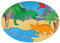 Eurofoto Türschild mit Namen Leonidas und Dino-Motiv | Kinderzimmer-Schild