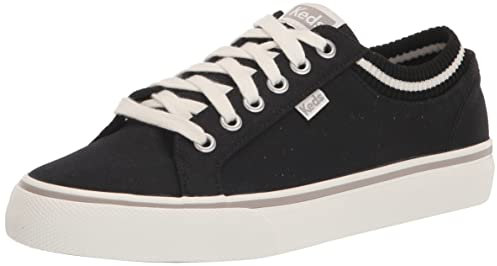 Keds Herren Jump Kick Rib Knit Sneaker, Schwarz, 44.5 EU