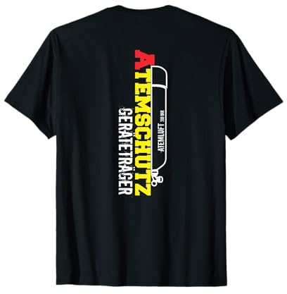 Bierapfel Feuerwehr Design - Damen & Herren Unisex Klassisches Fit V-Ausschnitt T-Shirt Schwarz S EU Klein Regular 100% Polyester Kurzarm Klassisch Feuerwehrausrüstung