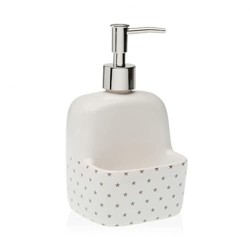 UNIMASA - Salero y Azucarero de Cocina de Cerámica con Tapa de Madera Diseños Originales - Dispensador Jabon