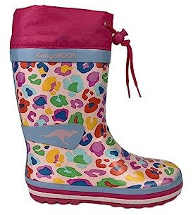 KangaROOS Baskets K-summerrain pour femme, Léopard rose marguerite, 35 EU