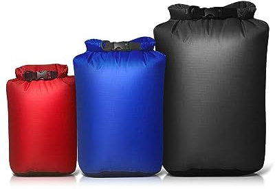 Victoper Waterproof Dry Bag Set 3 Pcs, Lightweight Large Capacity Ripstop Dry Bags Waterproof in 5L+10L+20L Organizer Storage Bags for Outdoor Hiking Camping Fishing Cycling