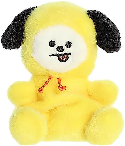 Aurora® Lovable BT21 Palm Pals™ CHIMMY Stofftier – Sammelspaß – entzückende Niedlichkeit – Gelb, 12,7 cm