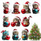 10 Stück Weihnachtsbaum Katzen Anhänger, Weihnachtsanhänger Deko, Acryl Anhänger Weihnachten, Weihnachtsbaumschmuck für Weihnachtsfeier, Christbaumschmuck