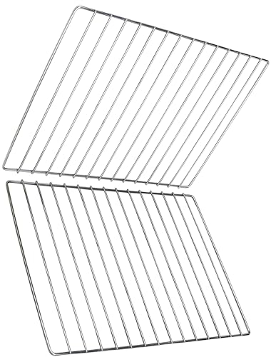 Nischenmarkt Edelstahl Grillrost Verschiedene Größen 2er Pack (44,5 x 34 cm)