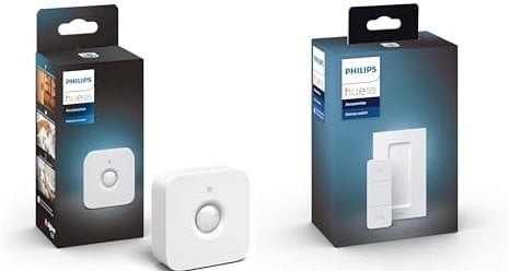 Philips Hue Détecteur de Mouvement Motion Sensor + Dim Switch Télécommande Nomade Variateur de Lumière