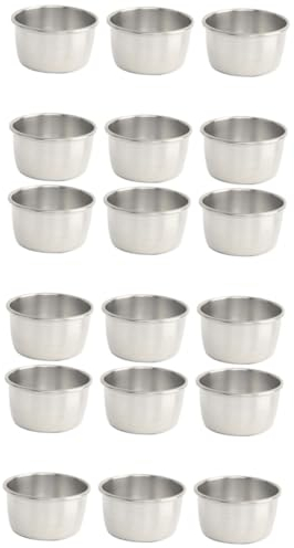 PRETYZOOM 18 Stk Dipschalen Tauchschalen Restaurant Servierschüssel aus Metall jus Soßenschüssel Gläser Tassen Gewürzbecher Gewürzschüssel Chili Saucenbecher Würze Container Gewürzschale