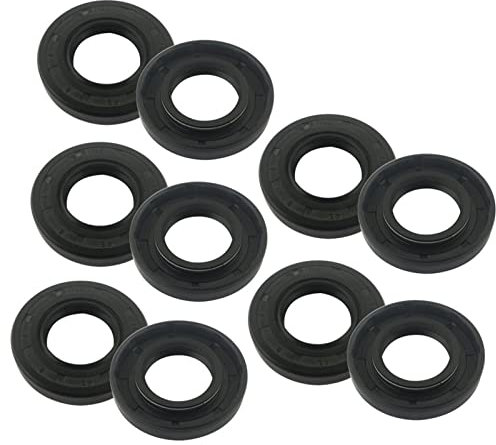 Rillendichtung, Shaft Seal 10pcs TC Type Skeleton Oil Seal Gasket 11x25x7/12x19x5/12x20x5/12x24x5/12x30x7/12x35x7mm NBR Black Rubber Radial Shaft Seal Ring (Size : 12x26x7mm)
