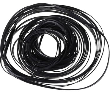 100 Stück sortierte flache Antriebsriemen, 3 mm Breite, Kassettenband, Maschinengummi, für Aufnahmegeräte, tragbare Spieler, Riemen-Ersatz-Set