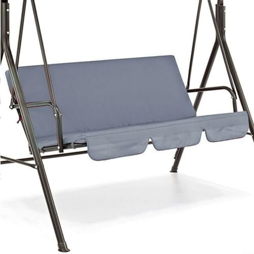 FUBESK Replacement Garden Swing Seat Cover, 150Cm Swing Cover Chair, Waterproof, Tear Resistant, Easy Installation, Gray