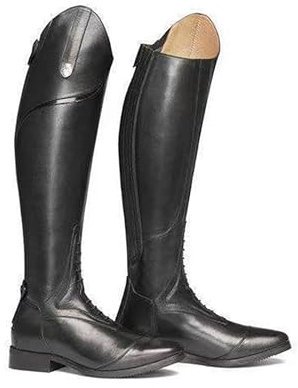 LNNLOO Scarpe Da Uomo Stivali Da Equitazione Da Cavaliere (34-48), Stivali Da Equitazione Alti Al Ginocchio, Cerniera Posteriore + Punta A Punta, Unisex + Resistente Allo Scivolamento,44,Black