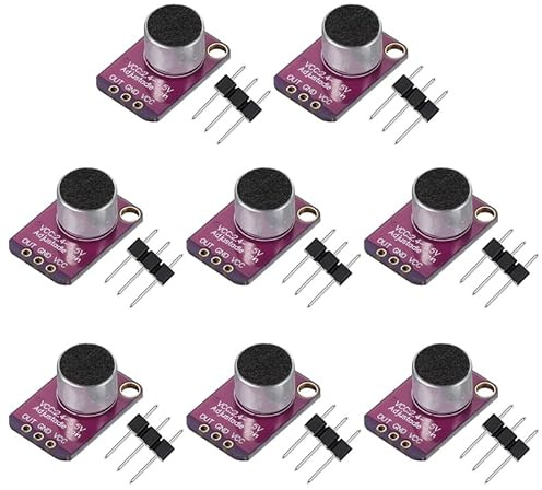 GY-MAX4466 Electret Microphone Amplifier, with Adjustable Gain Control for Arduino, Pack of 8