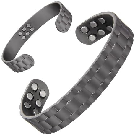 MagEnergy Kupfer Armband für Herren für Schmerzlinderung, Ultra-Stärke Magnetarmband mit 18 Stück Magneten, 99.9% Reines Kupfer, Verstellbares Schmuck-Geschenkbox(Rotguss-Klassisch)