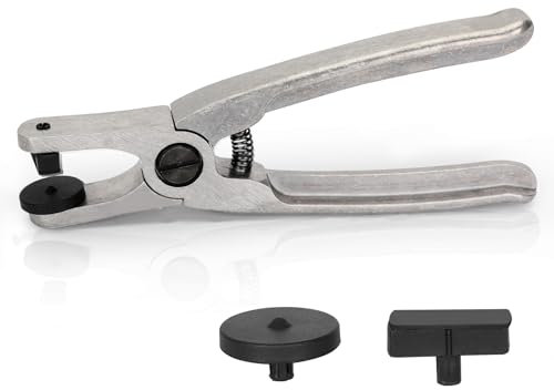 Stained Glass Running Pliers for Glass Cutting, BO700.0 Running Pliers for Glass Cutting Perfect Curves, Achieve Deep Internal Curve Cutting, Running Plier Designed for Glass Artists, 2 Sets Jaw Pads