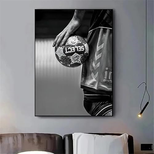 Vintage Sport Handball Leinwand Malerei Ball Poster Drucke Wand Kunst Bild Für Wohnzimmer Home Boy Schlafzimmer Dekor Wandbild 60x90cm ohne Rahmen