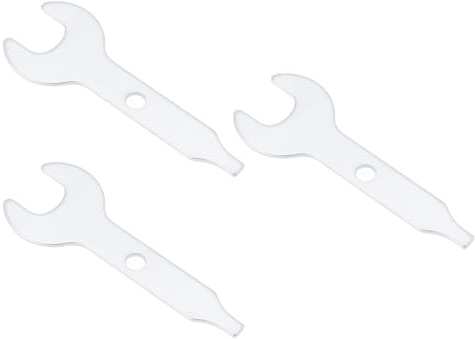 YINETTECH 3Pcs Collet Wrench Key Stainless Steel 9.5mm Open End Nut Spanner Length 57mm Compatible with D-remel Compatible with Craftsman Compatible with Decker