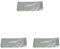 3 set Microfiber Glasses Cloth Water Absorption Sunglasses Eyewear Lens Dust Soft Tablet Cellphone Screen Cleaning Supplies Grey