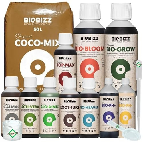 Weedness BioBizz Coco Mix 50 Liter Big L - Kokoserde gepresst Blumenerde Substrat Kokos Anzuchterde Grow