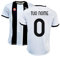 ZeroPlayer Maglia Replica Ufficiale Bianco-Neri 2025/2026 – Adulto/Bambino – Prodotto Autorizzato – Personalizzabile con Nome e Numero - Modello Home - Taglia 8Y