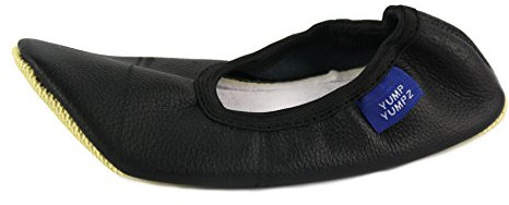 YUMP YUMPZ Softleder schwarz - Gymnastikschuhe aus Baumwolle in Gr.35