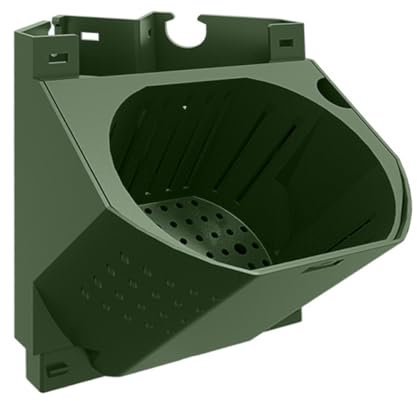 Happyyami 1pezzi Vaso Da Giardino Angolare Da Muro Contenitore Per Piante Verticale Fioriera Resistente Verde