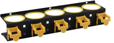 MagiDeal Spray Bottle Storage Rack Wall Mounted Practical Metal with 5 Holes Bottle Hanger for Garage Car Beauty Shop