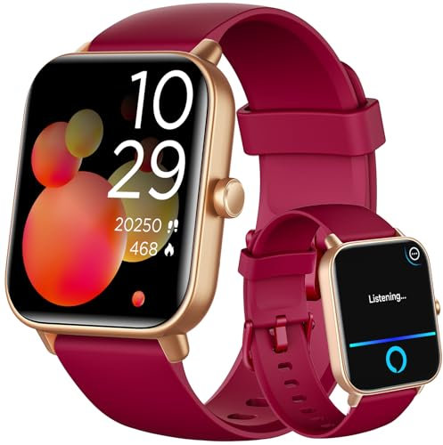 Smart Watches for Women - Answer/Make Calls, Alexa Built-in, 1.8 HD Ladies Smartwatch with Heart Rate/SpO2/Sleep Monitor, IP68 Waterproof, Fitness Watch for iPhone/Samsung/Android, 100+ Sports