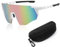 Sunshinestar Schnelle Brille Weiß, Fahrradbrille Herren Damen Sonnenbrille UV400 Schutz Winddicht Anti-Beschlag, Für Sportbrille Radfahren MTB Rennrad Ski Laufen Angeln Golf Rave Outdoor-Aktivitäten