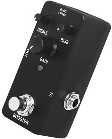 Schwarzes E-gitarren Effektgerät für Präzise Klangsteuerung | Abs Gehäuse, für Elektrische Gitarre, Kompakte Bauform für Selbstgemacht Projekte und Bühne