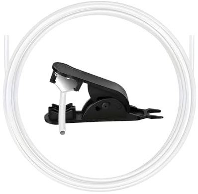 Tuyau PTFE - 10 m de tuyau PTFE et avec clip, diamètre intérieur de 2,5 mm x 4 mm OD PTFE Tube en téflon pour 1,75 mm pour Bambu Lab A1/A1 mini/P1P/P1S/X1C, compatible avec Creality K1/K1 Max/Ender 3