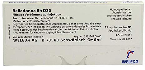 BELLADONNA RH D 30 Ampullen 8X1 ml