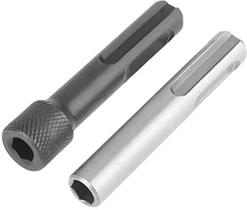 2Pcs/Set Hex Shank Screwdriver Holder Drill Bit Adaptor 1/4 Converter Socket Nut Impact Driver Set for SDS Hammer Drilling Tools
