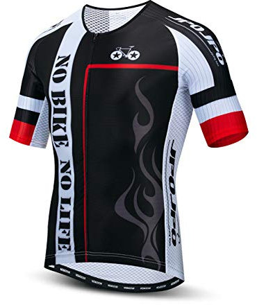 Fahrradbekleidung für Herren, Mountainbike-Hemden, 100% Polyester, Rennrad-Kleidung, atmungsaktives MTB-Trikot, 1, 3XL Brust 122 cm