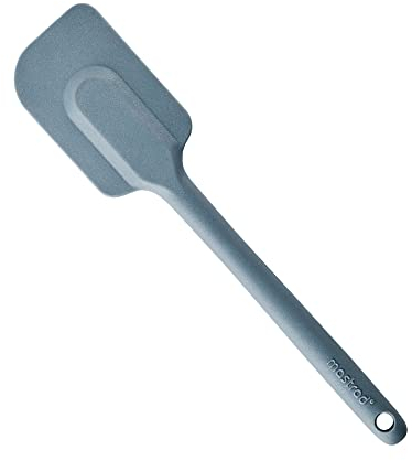 Mastrad - Spatule - Maryse - Pâtisserie Desserts Nappage - Unibloc - en Silicone - Ne Raye Pas les Casseroles - Grise, 35 x 10 x 10 c, Gris