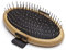Mikki 6280002 Bambus-Handbürste mit Kugelköpfen für mittellanges und dichtes Fell, Für Hunde und Katzen, Hergestellt aus nachhaltigem Bambus, Sanfte Pflegebürste, 95 g