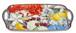 Vassoio con manici in melamine, serie Taormina - Henriette