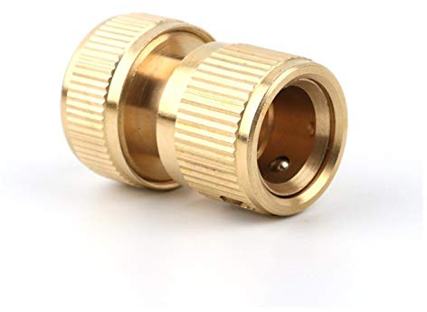 PYouo-Raccordo per tubi in ottone Rame 1pc 5/8 connettore rubinetto rapido, raccordi adattatore rubinetto dell'acqua tubo, tubo di irrigazione del giardino connettore 16 millimetri Materiale spesso