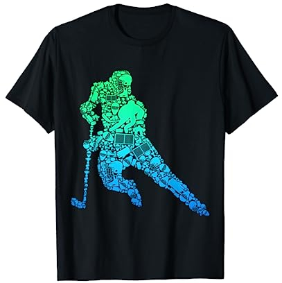 Eishockey Eishockeyspieler Jungen Kinder Männer T-Shirt
