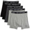 Polo Ralph Lauren Herren-Boxershorts, klassische Passform, Baumwolle, 5 Stück, 2 Andover Heather/Madison Heather/2 Polo Black, Large