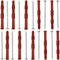AERZETIX - C65006 - Set di 10 tasselli 10x120mm per mattoni forati/cemento cellulare + 10 viti Ø6x120mm con testa fresata - in nylon/metallo - fissaggio materiali cavi lavoro costruzione perforazione