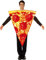 Adults Realistic Pizza Costume Funny Food Costume Fancy Dress for Halloween Dress Up Party and Roleplay Cosplay