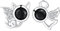 Arrebol Engel und Teufel Ohrringe Damen 925 Sterling Silber Schwarz Ohrstecker für Frauen Original Schmuck Weihnachts Geschenk Ehefrau Tochter