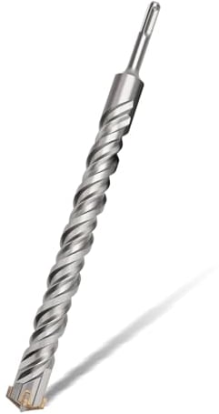 SDS Plus Bohrer 12 x 310mm,Hammerbohrer mit 4 Hartmetall Schneiden,Betonbohrer Ideal zum Bohren in Stein, Beton, Naturstein, Ziegelmauer