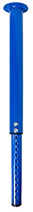Generisch Verstellbare Tischbeine aus Metall, Teleskop-Möbelfüße, Esstischbeine aus Eisen, Hebestangenbeine, Verstellbarer Stützfuß, DIY-Ersatz, mit Schrauben (34 bis 58 cm, blau)