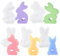 MONCAP 5 STK Osterhase Silikonform Gießform, Ostern Kaninchen Silikonformen, Osterhase Silikonform Kerzenhalter, Osterhase Kerze Silikonform, Hase Silikon Gießform für Kerzen Seife Gips Ostergeschenke