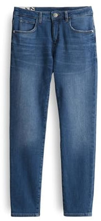 OPUS Damen Slim | Slim Jeans Evita Mid Rise mit Stretch-Anteil Daily Blue, 42 L30