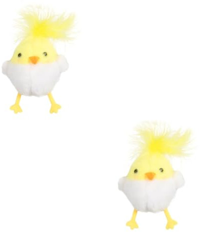 VICASKY 2stücke Hängender Schlüsselanhänger Mit Gefülltem Vogel-Pendant Süßes Tier-Accessoire Für Taschen Rucksäcke Und Dekoration Perfektes Für Tierliebhaber