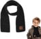 Abeillo Winter Schal - Baumwolle Unisex Baby Schal, Warme Winterschals für Kinder, Weicher Gestrickter Halswärmer, Warme Schals, Wickeltuch für Baby, Jungen, Mädchen (Schwarz)
