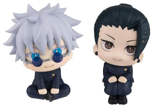 Puruuige Satoru Gojo/Suguru Geto-Figur, Statue, 10 cm, Cartoon-Figur, Modell, Spielzeug, Sammlerstück, Ornamente, Geschenk, 2 Stück